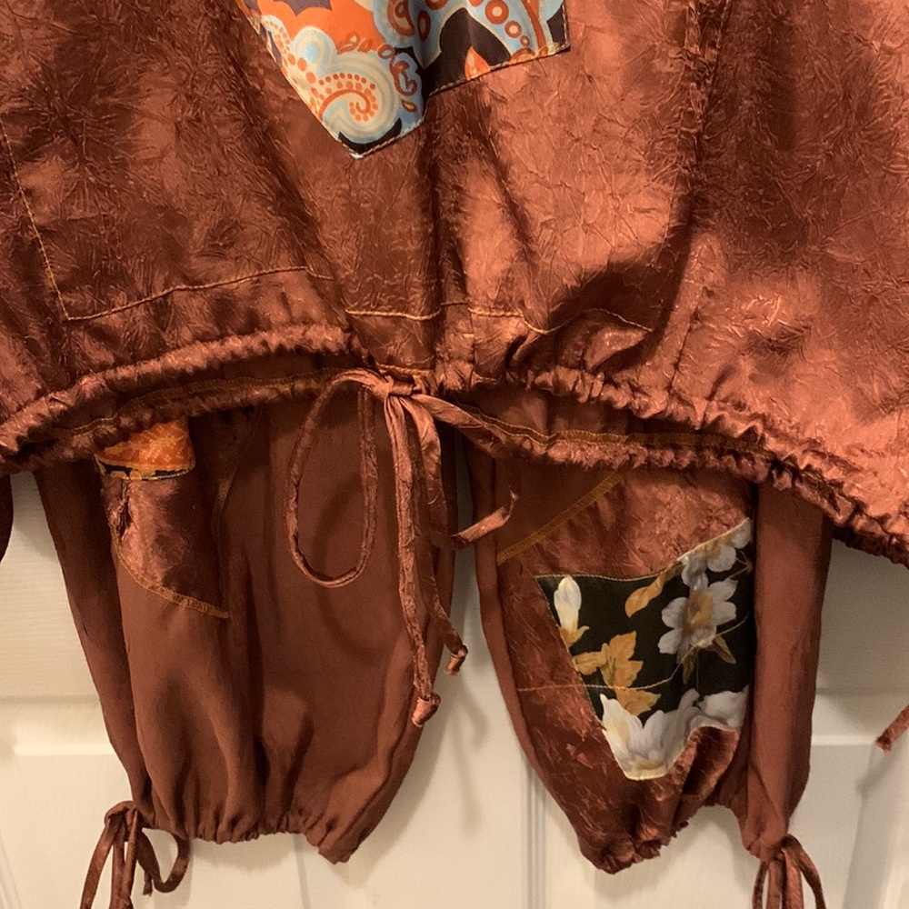 AUTHENTIC NOTHING MATCHES :2 PCS PANT SET:SZ3= XL:COPPER MIX COLORS/ARTSY BOHO - Picture 7 of 12